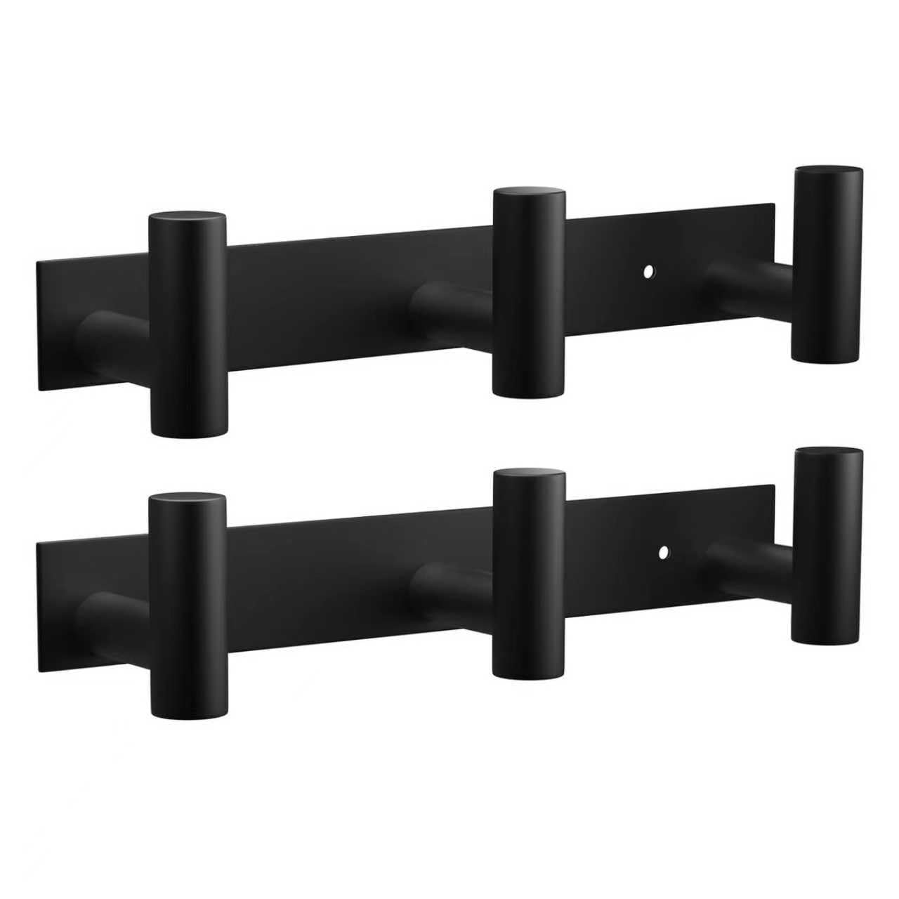 VAEHOLD Silvery Hat and Coat Wall Mount Rack - 5 Hooks for Robes, Bags, Keys, and Towels - Bathroom Towel Hanger Organizer (1 Pack)