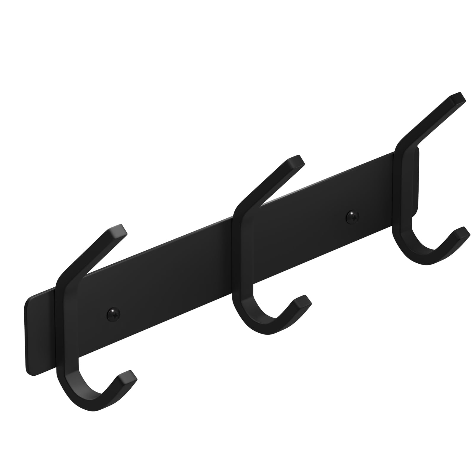 VAEHOLD Silvery Hat and Coat Wall Mount Rack - 5 Hooks for Robes, Bags, Keys, and Towels - Bathroom Towel Hanger Organizer (1 Pack)