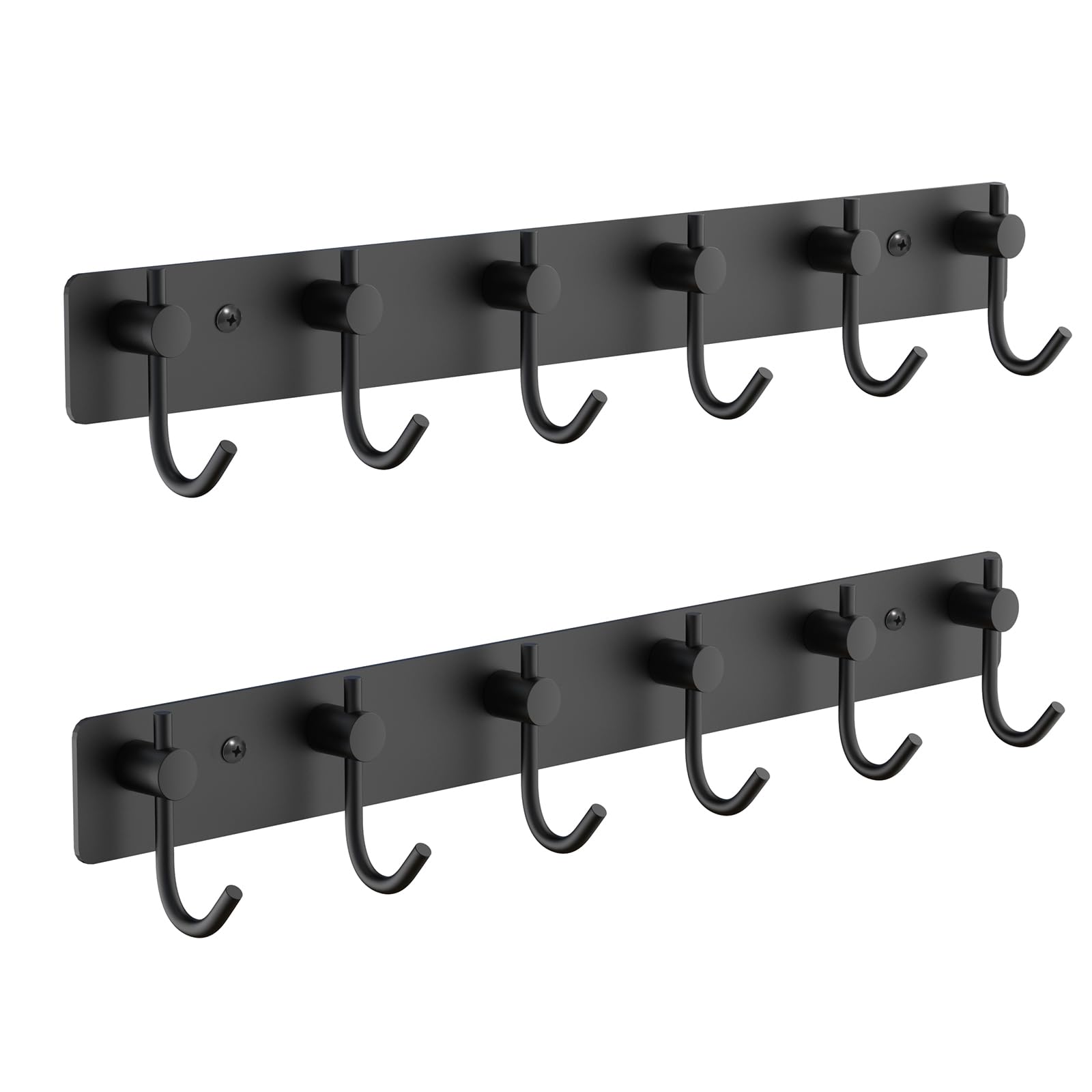 VAEHOLD Silvery Hat and Coat Wall Mount Rack - 5 Hooks for Robes, Bags, Keys, and Towels - Bathroom Towel Hanger Organizer (1 Pack)
