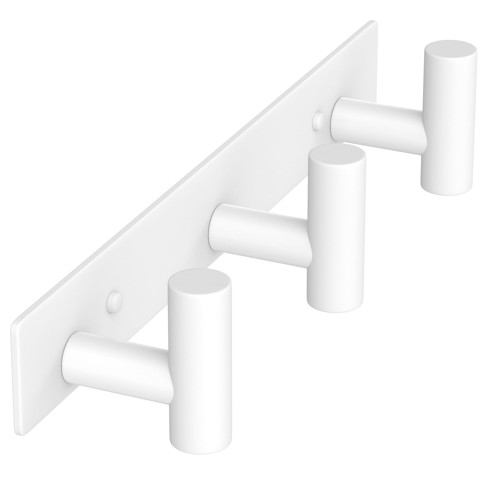 VAEHOLD Silvery Hat and Coat Wall Mount Rack - 5 Hooks for Robes, Bags, Keys, and Towels - Bathroom Towel Hanger Organizer (1 Pack)