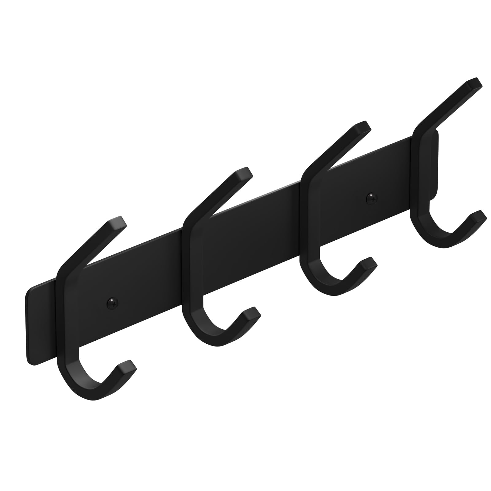 VAEHOLD Silvery Hat and Coat Wall Mount Rack - 5 Hooks for Robes, Bags, Keys, and Towels - Bathroom Towel Hanger Organizer (1 Pack)