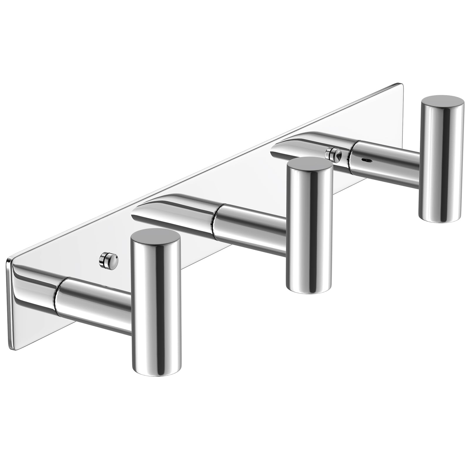 VAEHOLD Silvery Hat and Coat Wall Mount Rack - 5 Hooks for Robes, Bags, Keys, and Towels - Bathroom Towel Hanger Organizer (1 Pack)