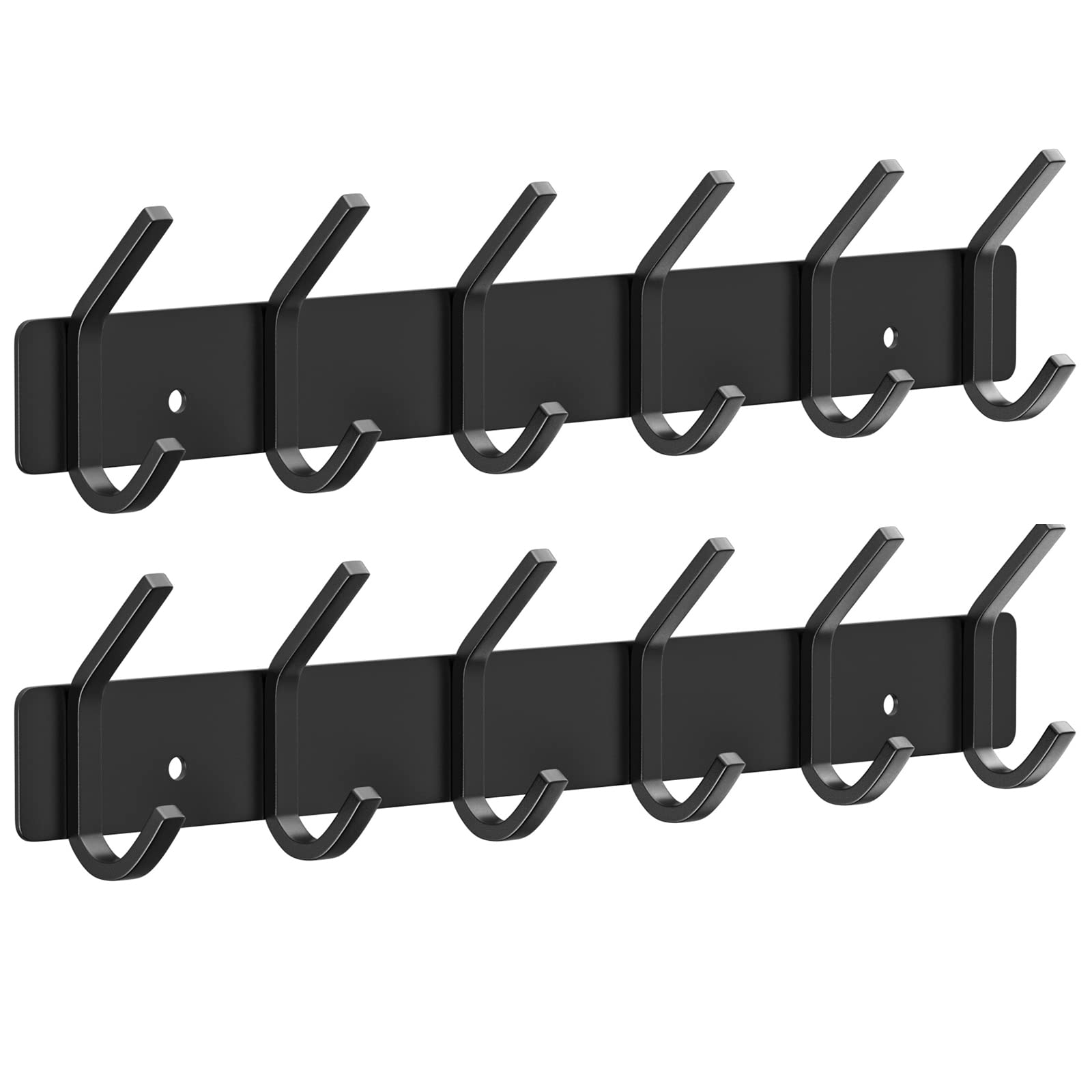 VAEHOLD Silvery Hat and Coat Wall Mount Rack - 5 Hooks for Robes, Bags, Keys, and Towels - Bathroom Towel Hanger Organizer (1 Pack)