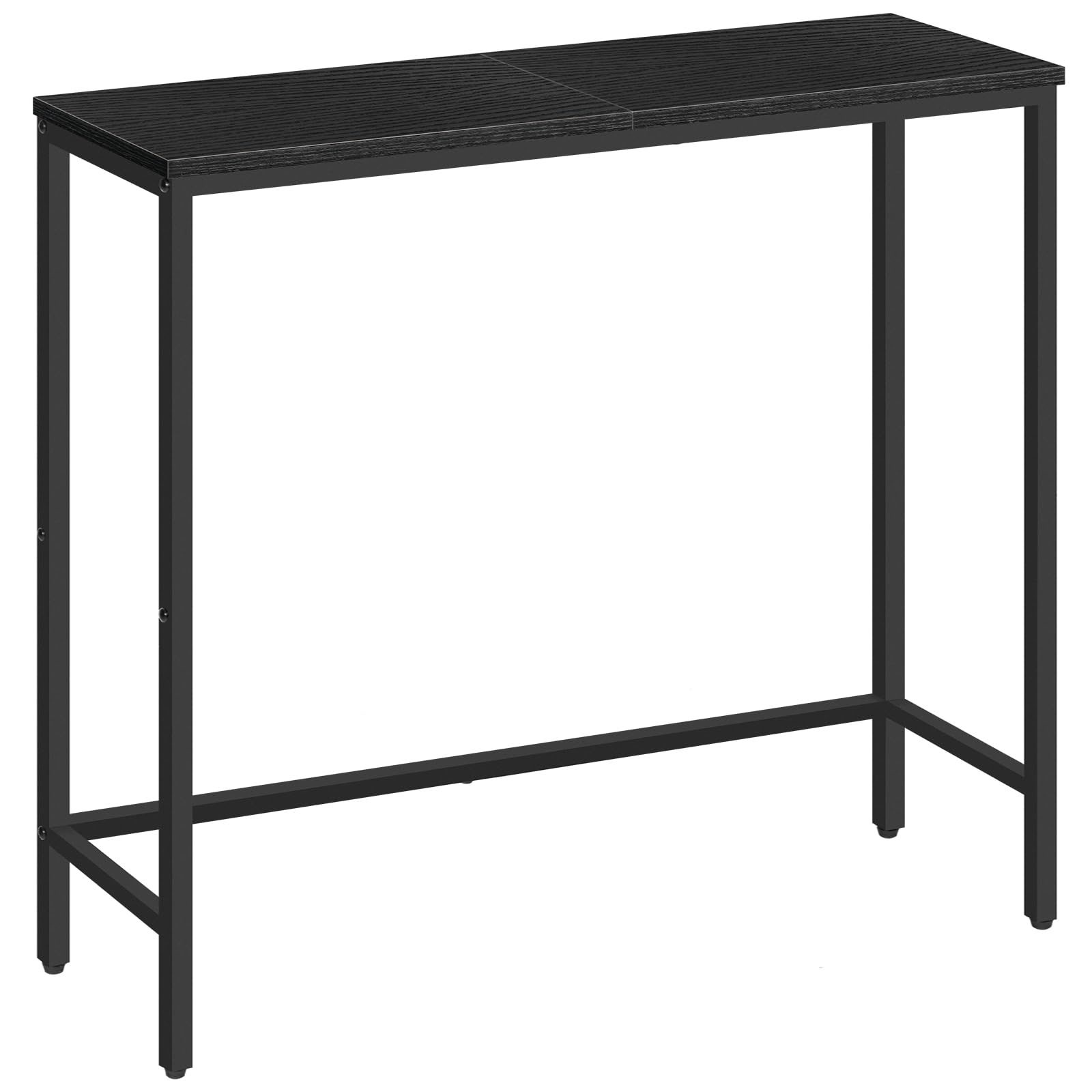 HOOBRO Narrow Console Table, 29.5" Small Entryway Table, Thin Sofa Side Display Table, for Hallway, Bedroom, Living Room, Foyer, Rustic Brown and Black BF75XG01