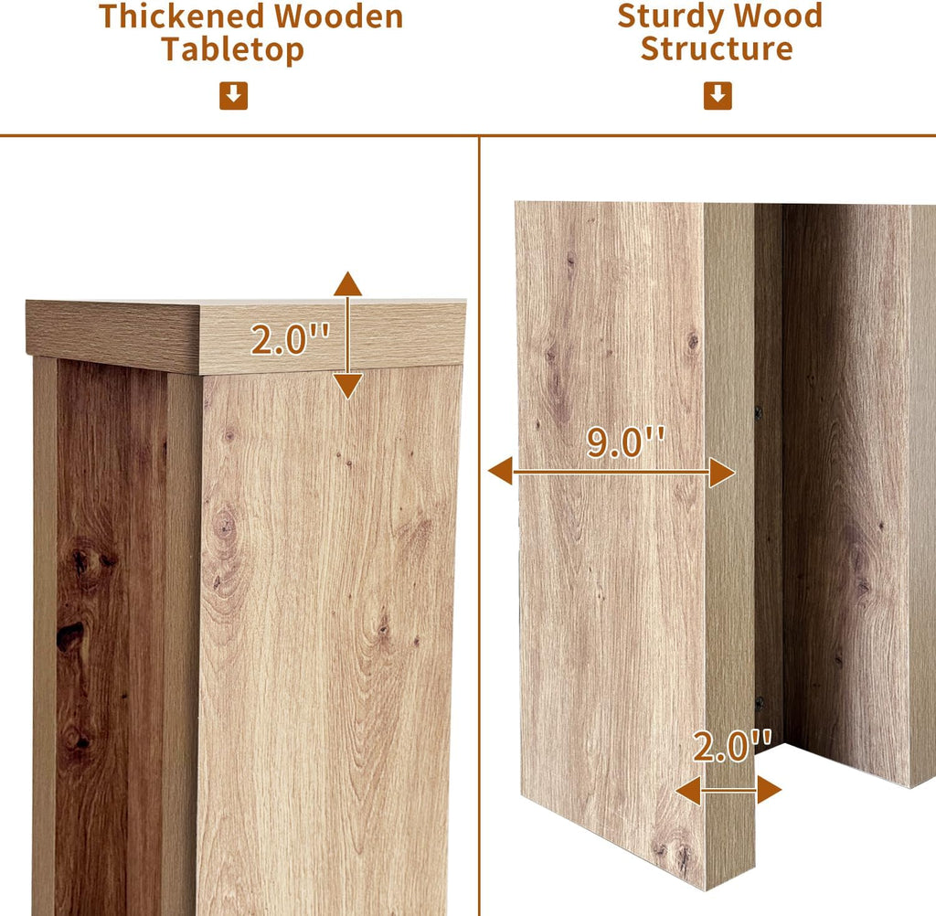 70.9 Inch Extra Long Console Table, Farmhouse Entryway Table with Thickened Base, Wood Sofa Table Behind Couch Table, Narrow Entryway Accent Table for Living Room, Hallway, Entrance, Foyer, Brown
